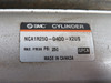 SMC NCA1R250-0400-X2US Med Duty Air Cylinder 2.5" Bore 4" Stroke COS DMG USED