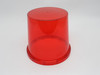 Generic BEACON Plastic Beacon Light Cover RED 5-7/16"Dia. 5-1/8"Height USED