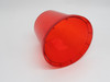 Generic BEACON Plastic Beacon Light Cover RED 5-7/16"Dia. 5-1/8"Height USED