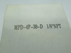 MP Filtri MPD-4P-30-D Dry Pressure Gauge 0-30PSI 1-1/2"Diameter 1/8"NPT NEW