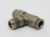 Norgren 124670418 Push-In Swivel T-Fitting 1/8" NPT 1/4" Tubing OD Lot of 2 USED