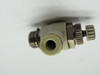 SMC AS2201F-U01-04 Speed Controller Elbow 1/8" Uni Thread 4mm Tubing OD USED
