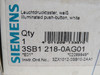 Siemens 3SB1218-0AG01 Illuminated Push Button Head White Cap NEW