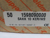 Weidmuller SAKK-10-KER/WS Ceramic Terminal Block 800V 1598090000 50-Pack NEW