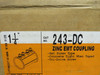 Bridgeport 243-DC Zinc EMT Set Screw Coupling 1-1/4" 6-Pack NEW