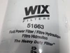 Wix 51663 Spin-On Hydraulic Filter 325psi 18-20gpm 10 Micron 1-1/8"-16UNF NEW