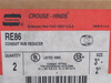 Crouse-Hinds RE86 Conduit Hub Reducer 3"-2" NPT 2-Pack NEW