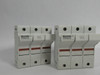 Ferraz Shawmut US3J3I Ultra-Safe Fuse Holder w/Indicator 30A 600V 3P 2-Pk NEW