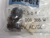 Burkert 008368W Solenoid Connector 100-120VAC/DC 6A 2508 NWB