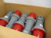 Mennekes 1235A PowerTOP Plug w/ Cable Gland 63A 6h 3P+N+G 240/415V LOT OF 5 NEW