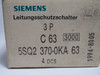 Siemens 5SQ2370-0KA63 Circuit Breaker 63A 400V 3-Pole C63 4-Pack NEW