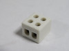 Tekuplast 1-112-2 Porcelain Terminal Block 2-Pole 2.5mm 250V 200-Pack NEW