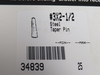 Barnes 34839 Steel Taper Pin #3 x 2-1/2" Lot of 17 NOP