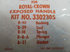 Sloan 3302305 B-50-A Repair Kit for Royal Crown Exposed Handle NWB