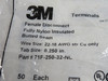 3M 71F-250-32-NL Insulated Female Quick Connect 22-18AWG .250" Tab 38-Pk NWB