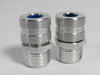 Hubbell SCH1018 Aluminum Cord Connector 1/2"NPT 0.38-0.44" 9.5-11mm Lot of 2 NOP