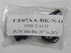 Sealcon CF07AA-BK-N-O Nylon Strain Relief Fitting PG7 0.11-0.26" Lot of 8 NWB