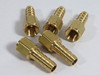 Generic Brass Barb Fitting 3/8" Hose ID x 1/4" Female NPT Lot of 5 NOP