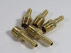 Generic Brass Barb Fitting 1/4" Hose ID x 1/4" Male NPT Lot of 5 NOP
