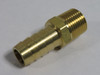 Generic Brass Barb Fitting 1/2" Hose ID x 3/8" Male NPT Lot of 3 NOP