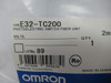 Omron E32-TC200 Photoelectric Fiber Optic Cable 950mm Range 2m *Open Bag* NWB