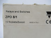 Carlo Gavazzi ZPD8/1 Relay Socket 10A 300VAC 8-Pin Lot Of 10 NEW