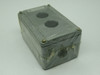 Allen-Bradley 800T-2TZ Surface Mount Push Button Enclosure 2 Port 4.5x3x3" NWB