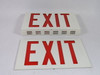 Lumacell LMCEU All-Metal White Exit Sign 15W 120V ! NEW !