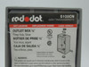 Thomas & Betts S100CN Red Dot Outlet Box 1/2" 3 Hole Silver NEW