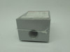 Thomas & Betts S100CN Red Dot Outlet Box 1/2" 3 Hole Silver NEW