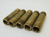 Generic Brass Pipe Nipple 3/8" Male NPT 2-1/2" Length Lot of 5 USED
