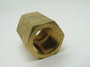 Generic Brass Pipe Coupling 3/8" x 3/8" Female NPT Hex Body Lot of 3 NOP