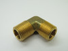 Generic Brass 90 Degree Elbow Fitting 3/8" x 3/8" Male NPT Lot of 5 NOP