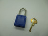 Master Lock 410BLU Thermoplastic Safety Padlock Blue 1-1/2" Wide 1-1/2" Tall NEW