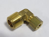 Parker 169C-4-6 Brass Compression Elbow 1/4" Tube x 3/8" Male NPT Lot of 5 NOP