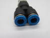 Festo QSY-1/4-6 153140 Push-In Y-Fitting R1/4" x 6mm Tubing OD 10-Pk *OPEN* NWB