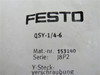 Festo QSY-1/4-6 153140 Push-In Y-Fitting R1/4" x 6mm Tubing OD 10-Pk *OPEN* NWB