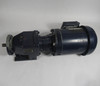 WEG 1/2HP 1760RPM 208-230/460V 56C TEFC 3Ph C/W Gear Reducer 6.89:1 Ratio USED