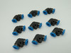 Festo 153344 QSML-4 Mini Push-In L-Connector 4mm Tubing OD Lot of 9 *Open* NWB