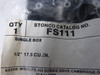 Stonco FS111 Single Box 1/2" 17.5 CU.IN ! NWB !