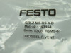 Festo 193154 GRLZ-M5-QS-4-D One-Way Flow Control Valve M5 x 4mm 0.2-10bar NWB