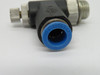 Festo 162968 GRLA-1/4-QS-8-B One-Way Flow Control Valve G1/4" x 8mm Tubing USED