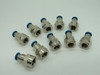 Festo 153022 QSF-1/8-4-B Push-In Fitting G1/8" x 4mm Tubing OD Lot of 10 NOP