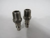 Foster 210-10S/S Steel Quick Disconnect Coupling 1/4" Plug x MPT Lot of 2 NOP