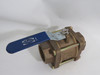 Nibco NJ9100D S-590-Y Three-Piece Bronze Ball Valve 600WOG 2" NPT USED