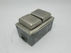 Leviton 5320-TCP Duplex Receptacle 2P 3W 15A 125VAC ALMOND c/w Enclosure USED