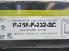 SOLA E-758-F-232-SC Ballast 120V 60HZ 0.48A 590OCV NOP