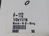 Daemar 112 Nitrile O-Ring 1/2" ID 11/16" OD 3/32" W Lot of 31 NOP