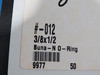 Daemar 012 Nitrile O-Ring 3/8" ID 1/2" OD 1/16" W Lot of 52 NOP