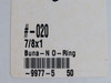 Daemar 020 Nitrile O-Ring 7/8" ID 1" OD 1/16" W Lot of 52 NOP